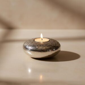 handcrafted-moroccan-chiseled-nickel-silver-candle-holder