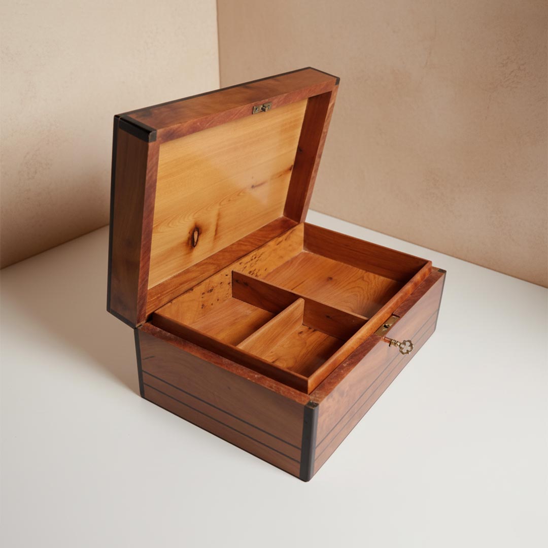 Handcrafted Moroccan Thuya Wood Jewelry Box - Image 2