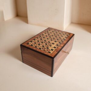 Handcrafted Moroccan Thuya Wood Jewelry Box
